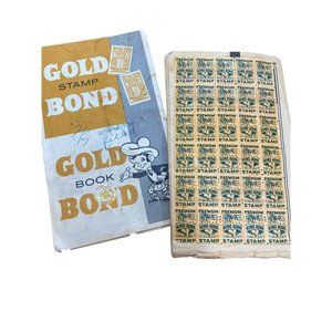 AS IS Antique gold bond stamp book